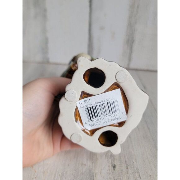 Ceramic nativity scene 3 Kingsman blue figure religious Bible - Picture 7 of 7